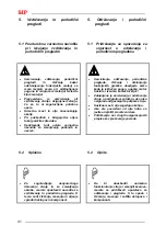 Preview for 54 page of SIP SPIDER 815/8 T Instruction For Work