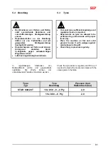 Предварительный просмотр 95 страницы SIP STAR 600/20 T Instruction For Work