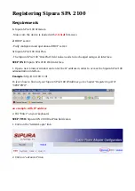 Preview for 2 page of Sipura Technology SPA-2100 How To Use Manual