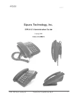 Предварительный просмотр 1 страницы Sipura Technology SPA-841 Administration Manual