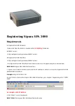 Preview for 2 page of Sipura SPA 3000 How To Use Manual