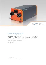 Предварительный просмотр 1 страницы Siqens E-0800-24-S03 Operating Manual