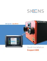 Siqens Ecoport 800 Quick Installation предпросмотр