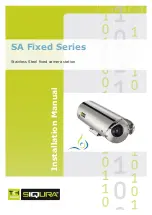 Preview for 1 page of Siqura sa fixed series Installation Manual