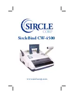 Sircle SircleBind CW-4500 Brochure & Specs preview