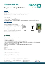 Предварительный просмотр 8 страницы sirea MicroARM-A9 User Manual