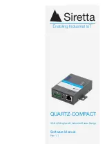 SIRETTA QUARTZ-COMPACT Series Software Manual предпросмотр