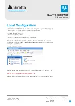 Предварительный просмотр 6 страницы SIRETTA QUARTZ-COMPACT Series Software Manual