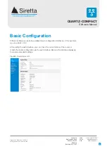 Предварительный просмотр 8 страницы SIRETTA QUARTZ-COMPACT Series Software Manual