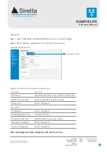 Preview for 29 page of SIRETTA QUARTZ-LITE Series Software Manual