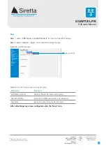 Preview for 30 page of SIRETTA QUARTZ-LITE Series Software Manual