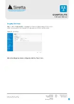 Preview for 37 page of SIRETTA QUARTZ-LITE Series Software Manual