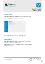 Preview for 38 page of SIRETTA QUARTZ-LITE Series Software Manual