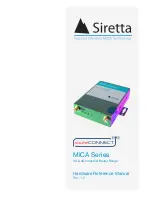 SIRETTA routeCONNECT MICA LTE Hardware Reference Manual preview