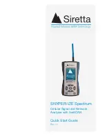 SIRETTA SNYPER-LTE Spectrum Quick Start Manual preview