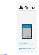 Preview for 1 page of SIRETTA ZETA-G-GPRS Hardware Reference Manual