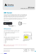 Preview for 30 page of SIRETTA ZETA-G-GPRS Hardware Reference Manual