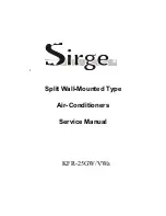 Sirge KFR-25GVWa Service Manual preview