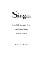 Preview for 1 page of Sirge KFR-32GW/VWa Service Manual