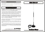 Предварительный просмотр 1 страницы Sirio Antenne MINI MAG 27 Instruction Manual