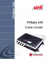 Preview for 1 page of Sirit INfinty 610 User Manual