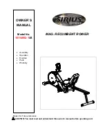 Предварительный просмотр 1 страницы Sirius Fitness 16114902-1 Owner'S Manual