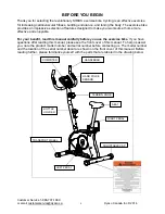 Preview for 5 page of Sirius Fitness 16116205 Owner'S Manual