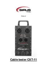 Preview for 1 page of SIRIUS PRO CXT-11 Manual