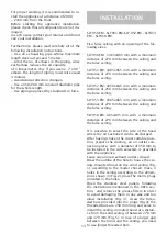 Preview for 13 page of Sirius Satellite Radio EMSLT951.1 Installation, Use And Maintenance Instructions