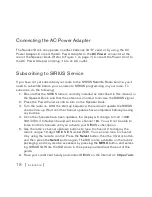 Preview for 18 page of Sirius Satellite Radio Portable Audio System Installation And User Manual