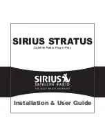 Sirius Satellite Radio Satellite Radio Plug-n-Play AM/FM SV3 Installation And User Manual preview