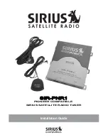 Sirius Satellite Radio SIR-PNR1 Installation Manual preview