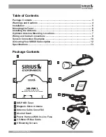 Preview for 3 page of Sirius Satellite Radio SIR-PNR1 Installation Manual