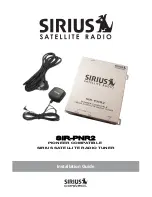 Preview for 1 page of Sirius Satellite Radio SIR-PNR2 Installation Manual