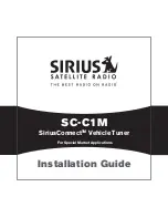 Sirius Satellite Radio SiriusConnect SC-C1M Installation Manual preview