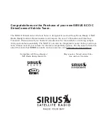 Preview for 2 page of Sirius Satellite Radio SiriusConnect SCC1C Installation Manual