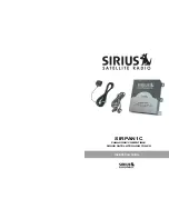 Sirius Satellite Radio SIRPAN1C Installation Manual preview