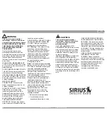 Предварительный просмотр 3 страницы Sirius Satellite Radio SIRPAN1C Installation Manual