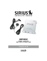 Sirius Satellite Radio SIRPNR2C Installation Manual preview