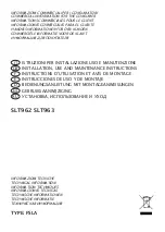 Sirius Satellite Radio SLT962 Installation, Use And Maintenance Instructions preview