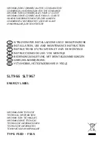 Sirius Satellite Radio SLT966 Installation, Use And Maintenance Instruction preview