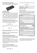 Предварительный просмотр 37 страницы Sirius Satellite Radio SLT976 Installation, Use And Maintenance Instruction