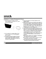 Предварительный просмотр 8 страницы Sirius Satellite Radio Sportster SP-C2 Installation Manual