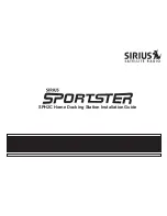 Sirius Satellite Radio Sportster SPH2C Installation Manual предпросмотр