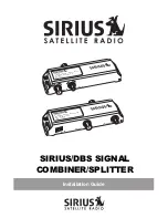 Sirius Satellite Radio SR-100C Installation Manual preview