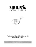 Sirius Satellite Radio SRS-2VB Installation Manual preview