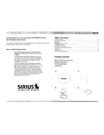 Preview for 18 page of Sirius Satellite Radio SRS-2VB Installation Manual