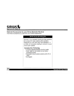 Preview for 32 page of Sirius Satellite Radio Starmate ST1 User Manual