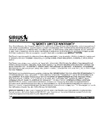 Preview for 34 page of Sirius Satellite Radio Starmate ST1 User Manual