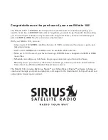 Preview for 3 page of Sirius Satellite Radio STILETTO Stiletto 100 User Manual